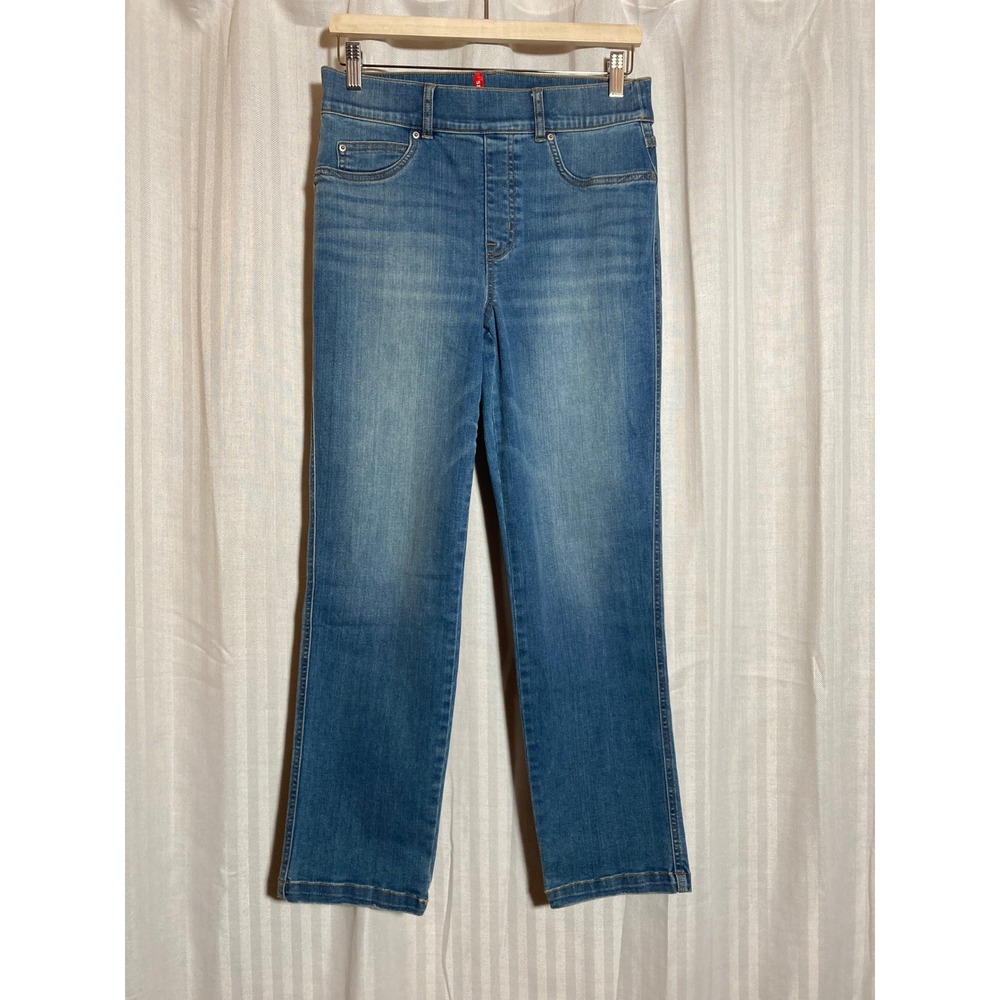 Spanx Ankle Straight Leg Jean Medium Wash Blue Pull On Denim 20356R‎ Wom Medium